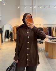 kahve 40969 hırka