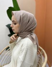 açık vizon pamuk caz eşarp 2