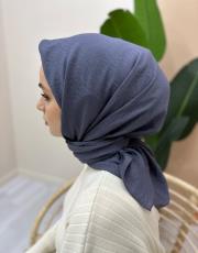 antrasit pamuk caz eşarp 3