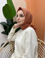 şeftali pamuk caz eşarp