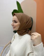 bakır kahve pamuk caz eşarp