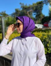 mor salkım pamuk caz eşarp