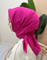 fuşya pamuk caz eşarp 2