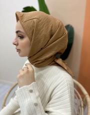 gold kahve pamuk caz eşarp