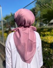 gül kurusu pamuk caz eşarp 2