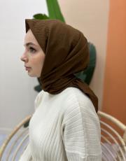 kahve pamuk caz eşarp