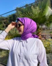 mor pamuk caz eşarp