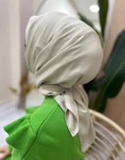 açık bej twill eşarp 3