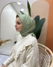 çağla yeşil twill eşarp
