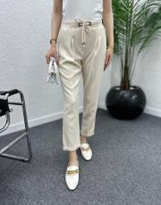 açık krem 040 duble paça kalem pantolon